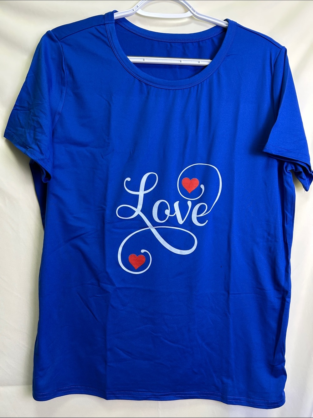 Love Script Short Sleeve Tee - Royal Blue